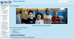 Desktop Screenshot of children.newlifefellowship.org